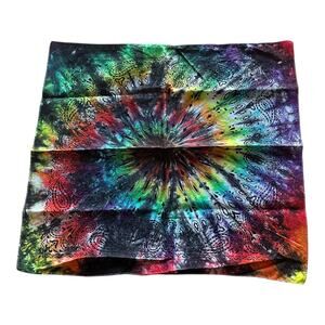 Handmade Tie Dye Bandana Rainbow Head Wrap Pride Spiral Colorful Gift Brand New